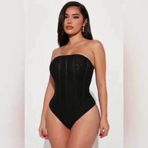 NWT Lace Corset Bodysuit